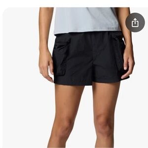 Columbia Black Cargo Shorts Relaxed Fit